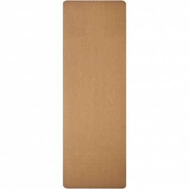 Logo trade business gifts image of: Trikona cork yoga mat