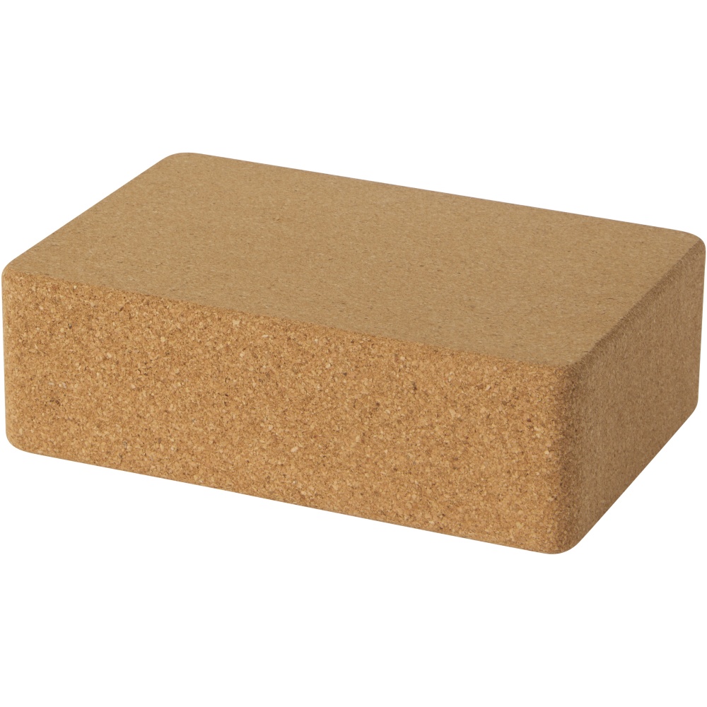 Logo trade advertising products image of: Trikona cork yoga brick