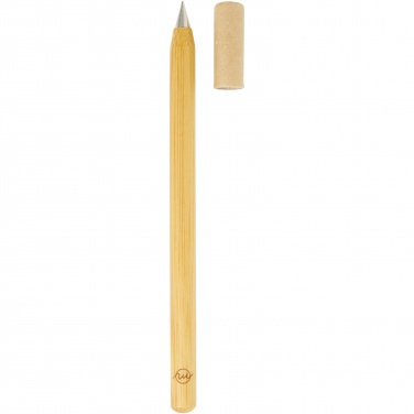 Logo trade corporate gifts image of: Perie bamboo inkless pen