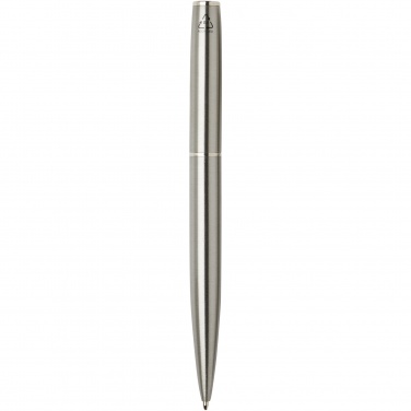 Logo trade promotional items image of: Didimis recycled stainless steel ballpoint and rollerball pen set