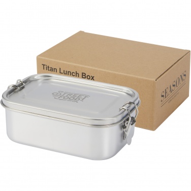 Logotrade promotional giveaway image of: Titan recycled stainless steel lunch box