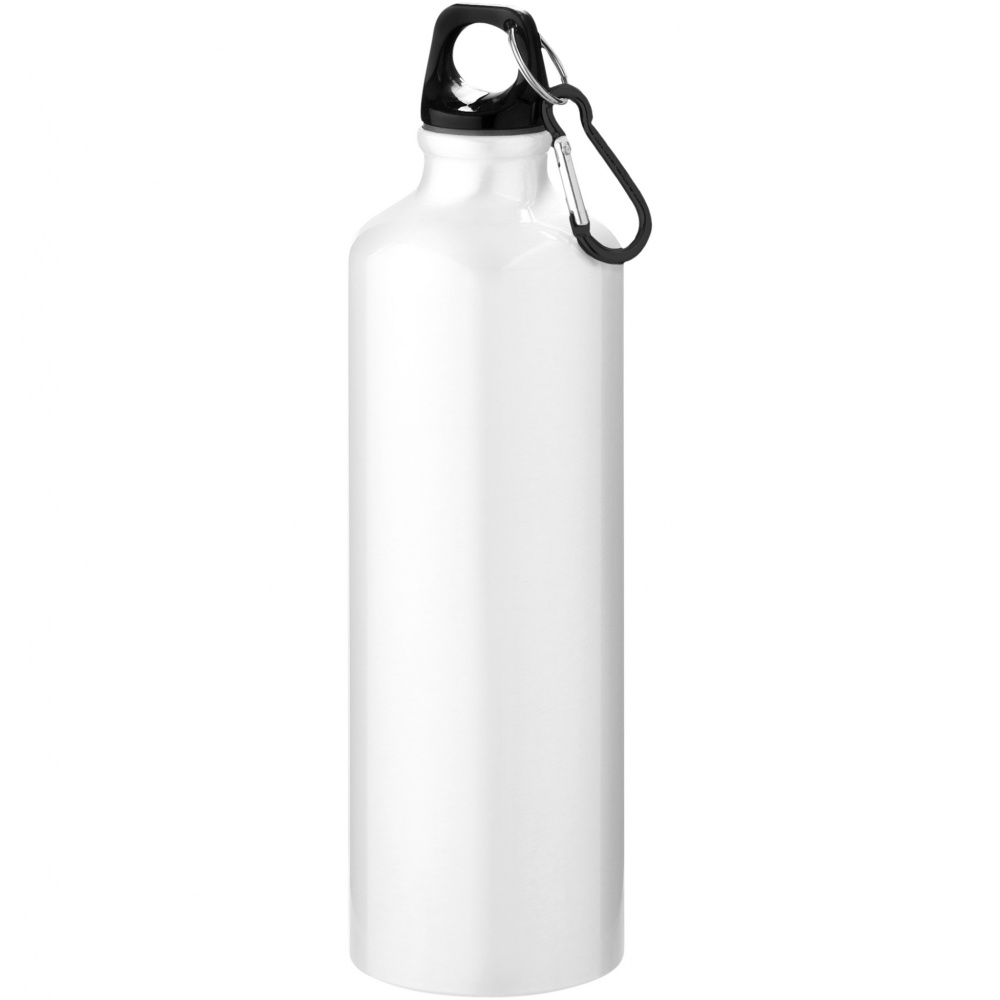 Logotrade promotional merchandise photo of: Oregon 770 ml RCS certified recycled aluminium water bottle with carabiner