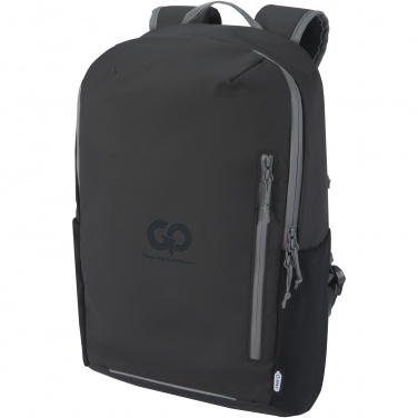 Logotrade promotional giveaway image of: Aqua 15" GRS recycled water resistant laptop backpack 21L