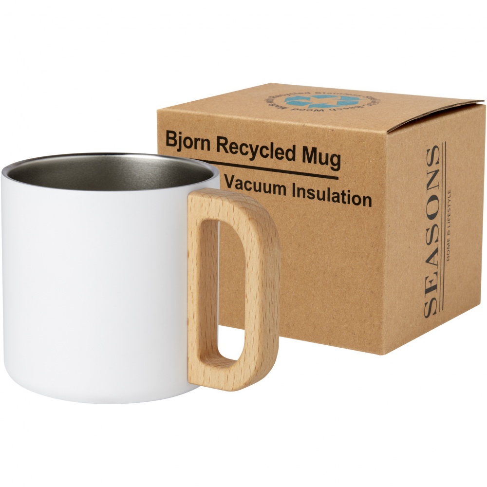 Logotrade promotional product image of: Bjorn 360 ml RCS certified recycled stainless steel mug with copper vacuum insulation