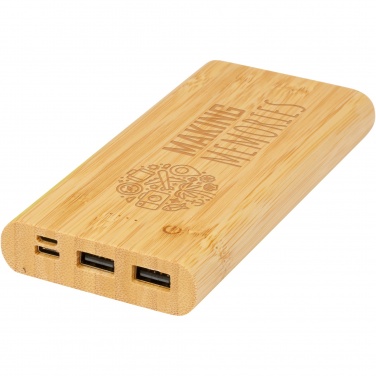 Logotrade advertising products photo of: Tulda 10.000 mAh bamboo power bank