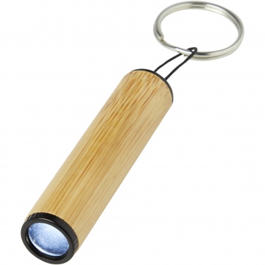 Logotrade promotional product image of: Cane bamboo key ring with light