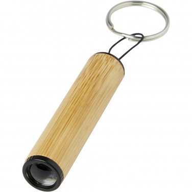 Logo trade corporate gifts picture of: Cane bamboo key ring with light