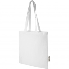 Madras 140 g/m2 GRS recycled cotton tote bag 7L