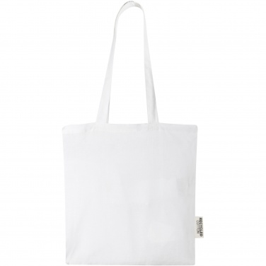 Logotrade advertising product image of: Madras 140 g/m2 GRS recycled cotton tote bag 7L