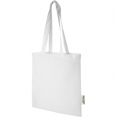 Logo trade advertising products picture of: Madras 140 g/m2 GRS recycled cotton tote bag 7L