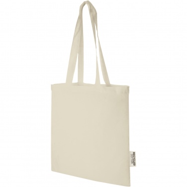 Logotrade business gift image of: Madras 140 g/m2 GRS recycled cotton tote bag 7L