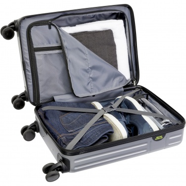 Logo trade promotional gifts image of: Rover 20" GRS recycled cabin trolley 40L