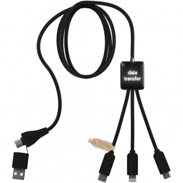 Logotrade corporate gift picture of: SCX.design C45 5-in-1 rPET charging cable with data transfer