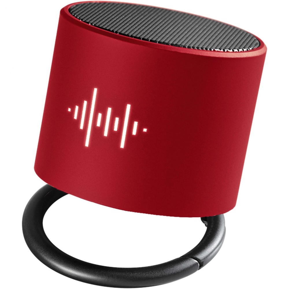 Logo trade advertising products image of: SCX.design S26 light-up ring speaker