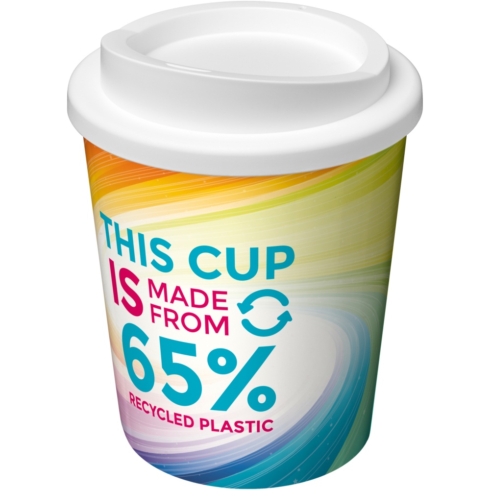 Logo trade business gifts image of: Brite-Americano Espresso Eco 250 ml insulated tumbler