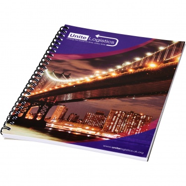 Logotrade promotional item picture of: Desk-Mate® A5 spiral notebook with printed back cover