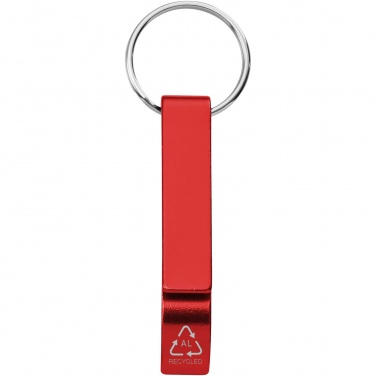 Logotrade promotional product image of: Tao RCS recycled aluminium bottle and can opener with keychain 