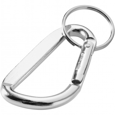 Logotrade promotional item picture of: Timor RCS recycled aluminium carabiner keychain