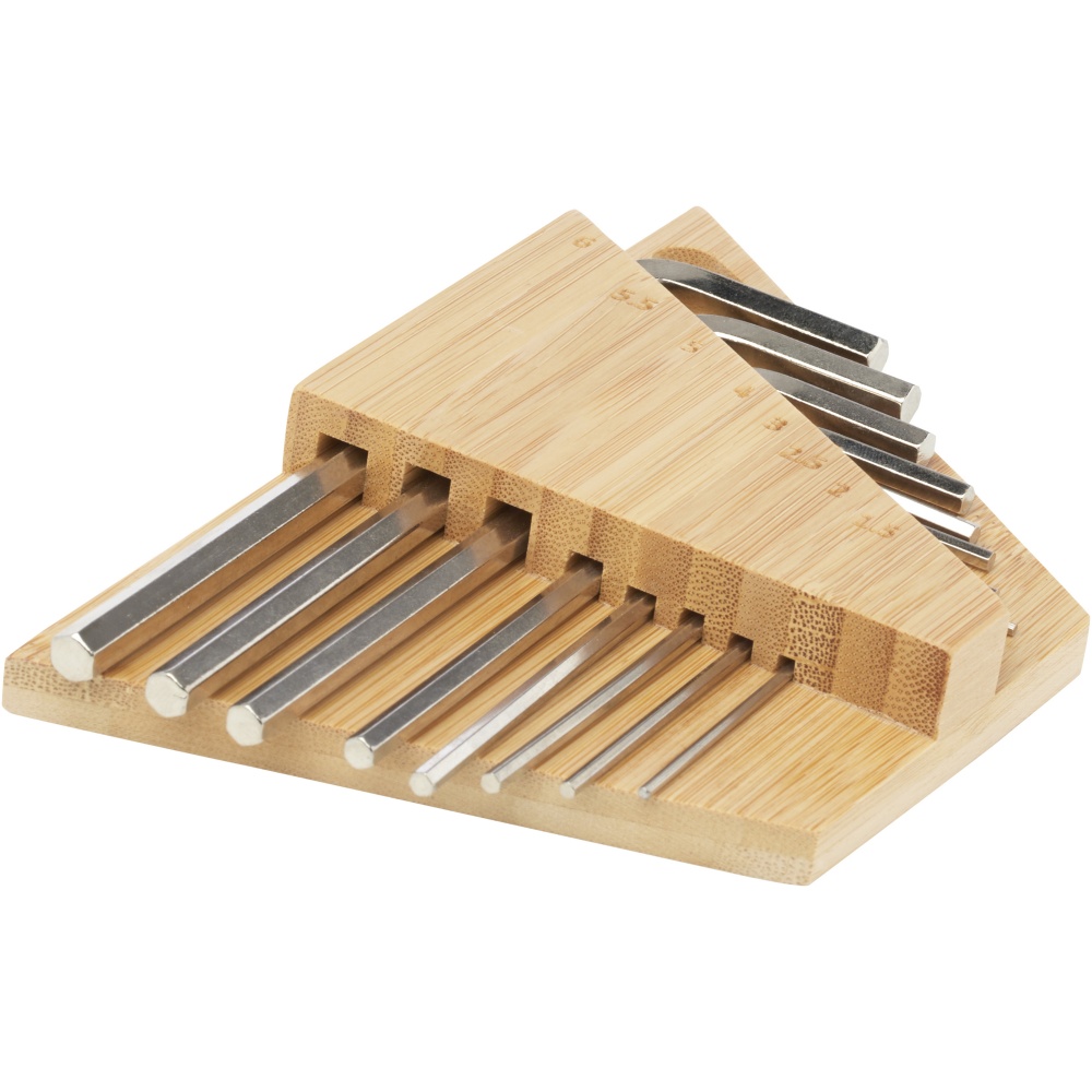 Logo trade advertising product photo of: Allen bamboo hex key tool set