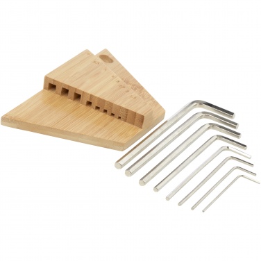 Logotrade promotional giveaway image of: Allen bamboo hex key tool set