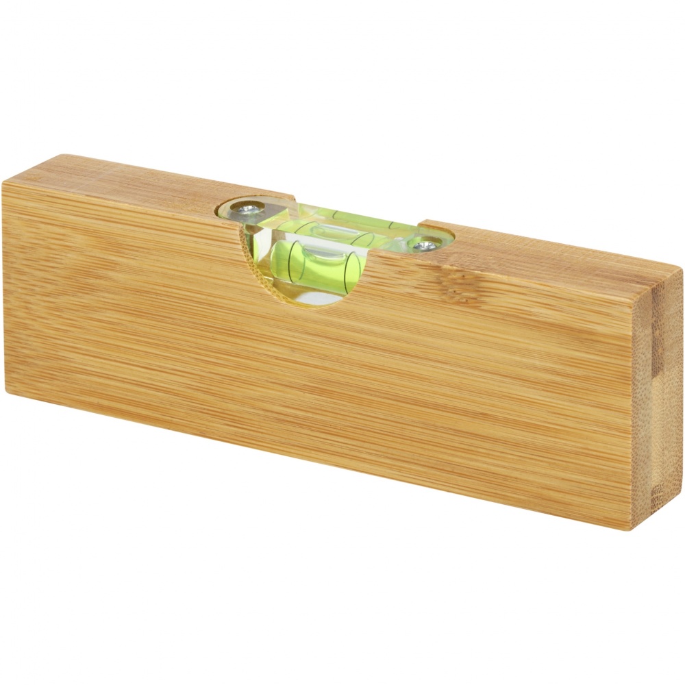 Logotrade promotional item image of: Flush bamboo spirit level with bottle opener