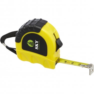 Logo trade promotional items image of: Rule 3-metre RCS recycled plastic measuring tape