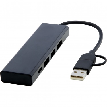 Logotrade corporate gift picture of: Rise RCS recycled aluminium USB 2.0 hub