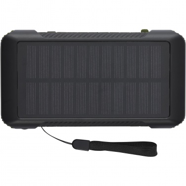 Logo trade corporate gifts picture of: Soldy 10.000 mAh RCS recycled plastic solar dynamo power bank 