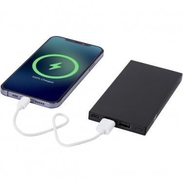 Logo trade promotional merchandise image of: Connect 5000 mAh recycled aluminium power bank 