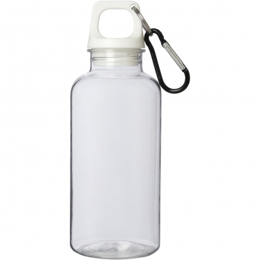 Logo trade promotional products picture of: Oregon 400 ml RCS certified recycled plastic water bottle with carabiner