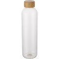 Ziggs 1000 ml recycled plastic water bottle, Transparent clear