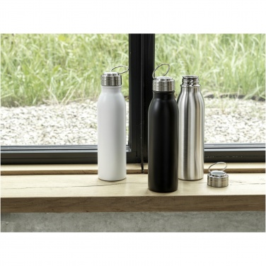 Logotrade corporate gift image of: Harper 700 ml RCS certified stainless steel water bottle with metal loop