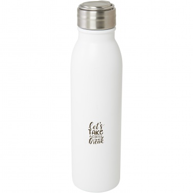 Logotrade corporate gift picture of: Harper 700 ml RCS certified stainless steel water bottle with metal loop