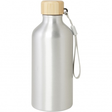 Logo trade promotional gifts image of: Malpeza 500 ml RCS certified recycled aluminium water bottle