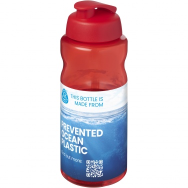 Logo trade promotional merchandise image of: H2O Active® Eco Big Base 1 litre flip lid sport bottle