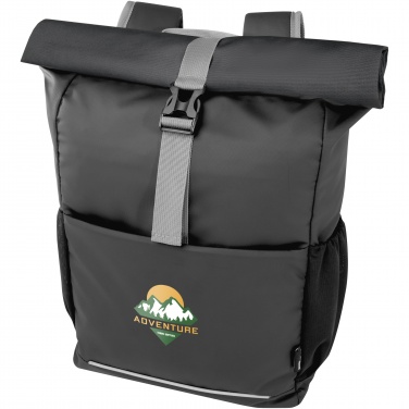 Logo trade promotional items picture of: Aqua 15" GRS recycled water resistant roll-top bike bag 20L