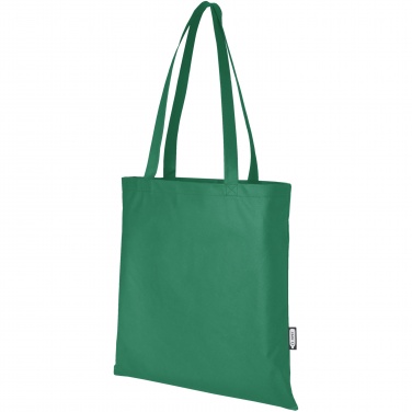 Logo trade promotional gift photo of: Zeus GRS recycled non-woven convention tote bag 6L