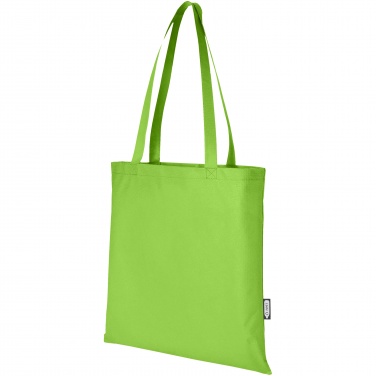 Logo trade promotional giveaway photo of: Zeus GRS recycled non-woven convention tote bag 6L