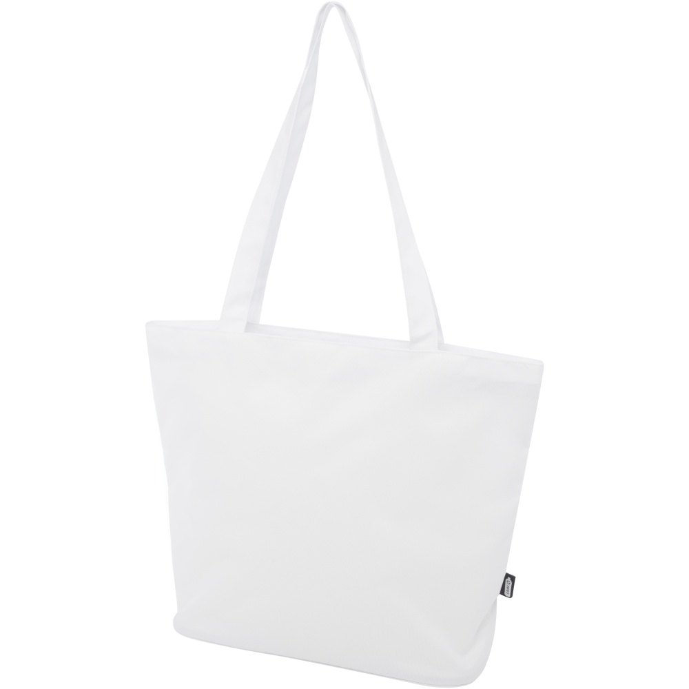 Logo trade promotional gift photo of: Panama GRS recycled zippered tote bag 20L