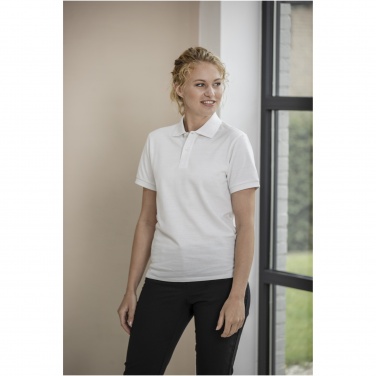 Logo trade promotional products image of: Emerald short sleeve unisex Aware™ recycled polo