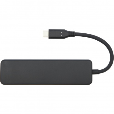 Logo trade promotional giveaway photo of: Loop RCS recycled plastic multimedia adapter USB 2.0-3.0 with HDMI port