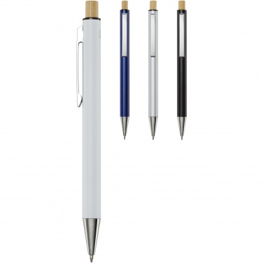 Logotrade promotional giveaway picture of: Cyrus recycled aluminium ballpoint pen (blue ink)