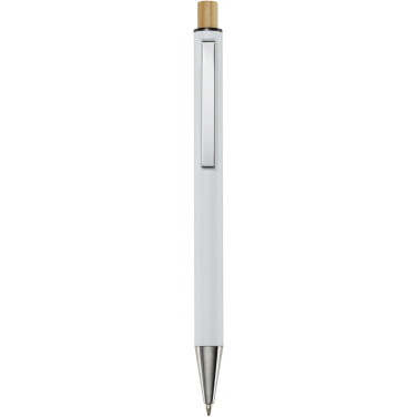 Logo trade business gifts image of: Cyrus recycled aluminium ballpoint pen (black ink)