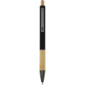 Darius recycled aluminium ballpoint pen, Solid black