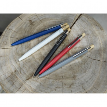 Logo trade advertising product photo of: Nooshin recycled aluminium ballpoint pen  (blue ink)