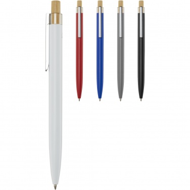 Logotrade promotional merchandise picture of: Nooshin recycled aluminium ballpoint pen  (blue ink)