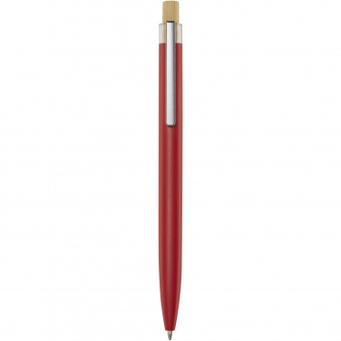 Logo trade promotional products image of: Nooshin recycled aluminium ballpoint pen  (blue ink)