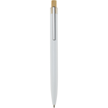 Logo trade business gifts image of: Nooshin recycled aluminium ballpoint pen (black ink)