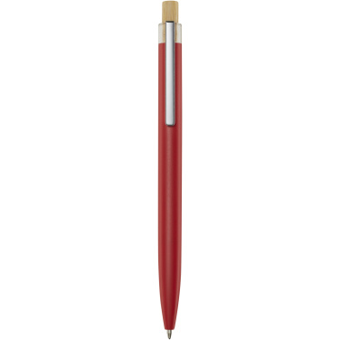 Logo trade corporate gift photo of: Nooshin recycled aluminium ballpoint pen (black ink)