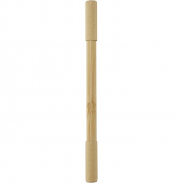 Logo trade promotional item photo of: Samambu bamboo duo pen